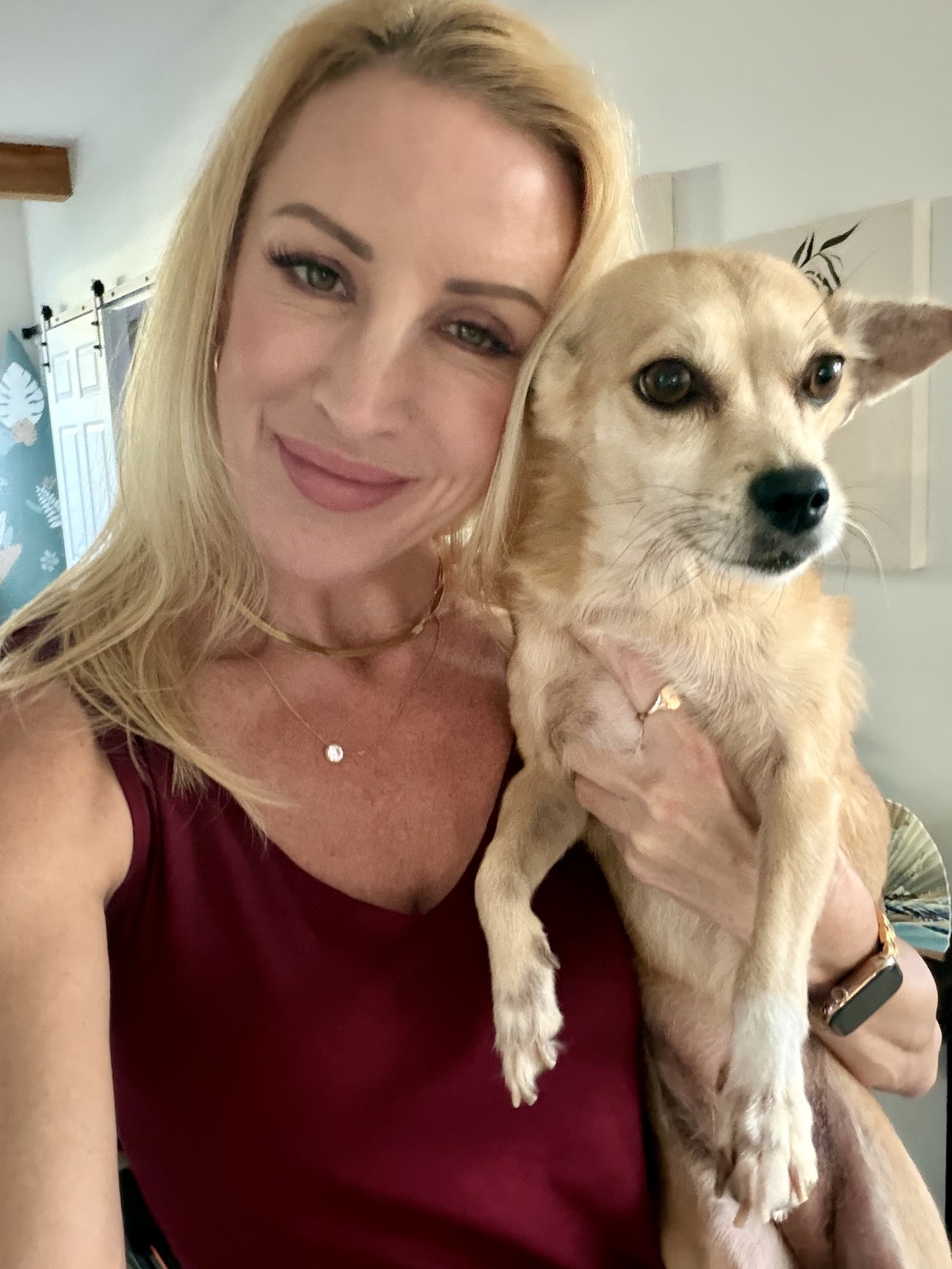 Chelsea with dog