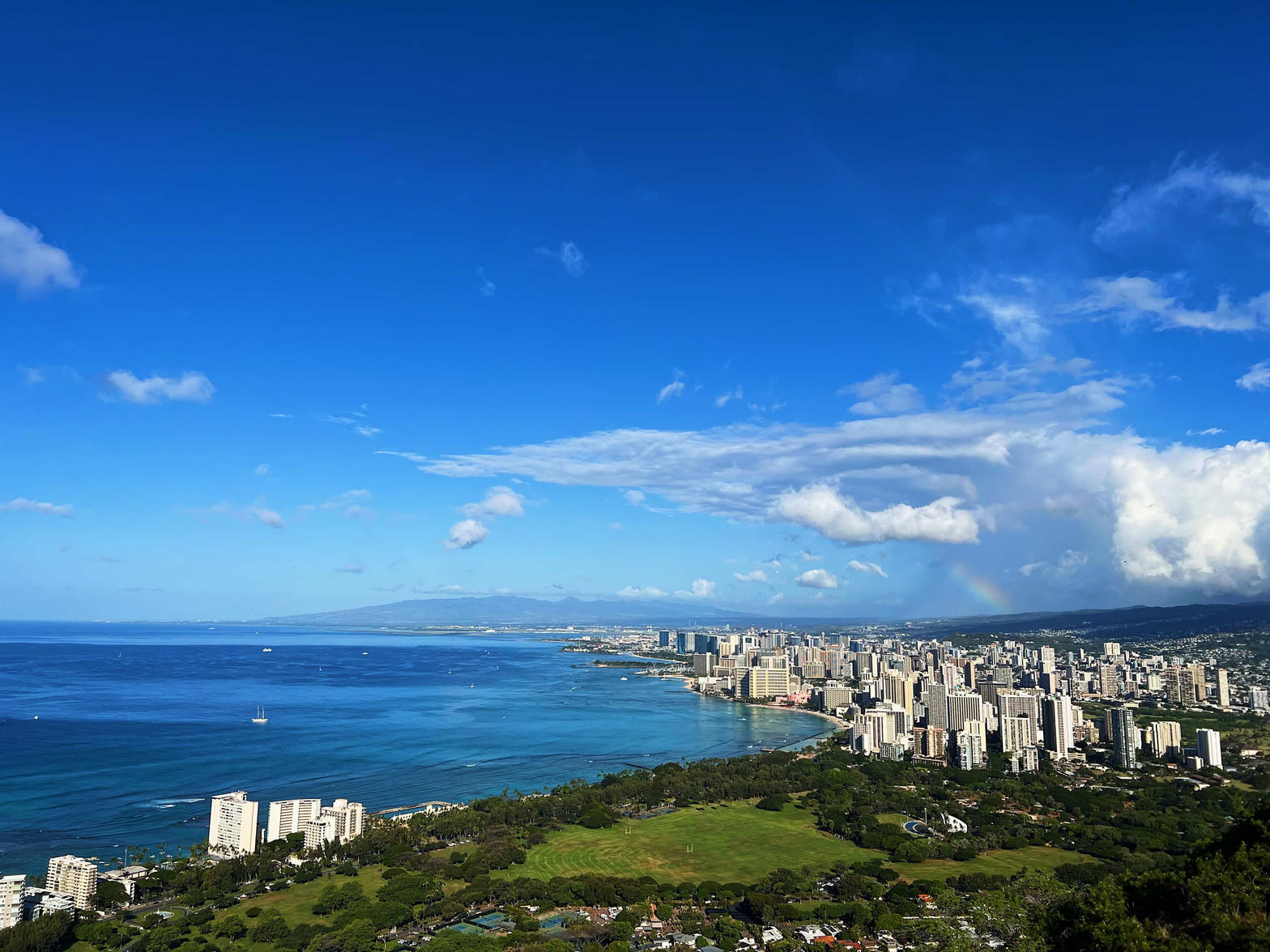 Oahu aerial view